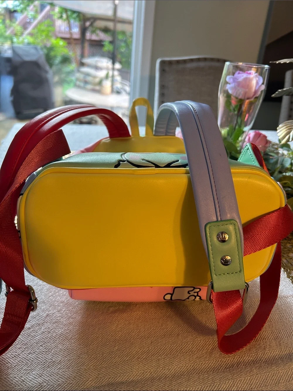 Sanrio Mini Backpack with Hello Kitty & My Melody - Red Pink Blue Yellow